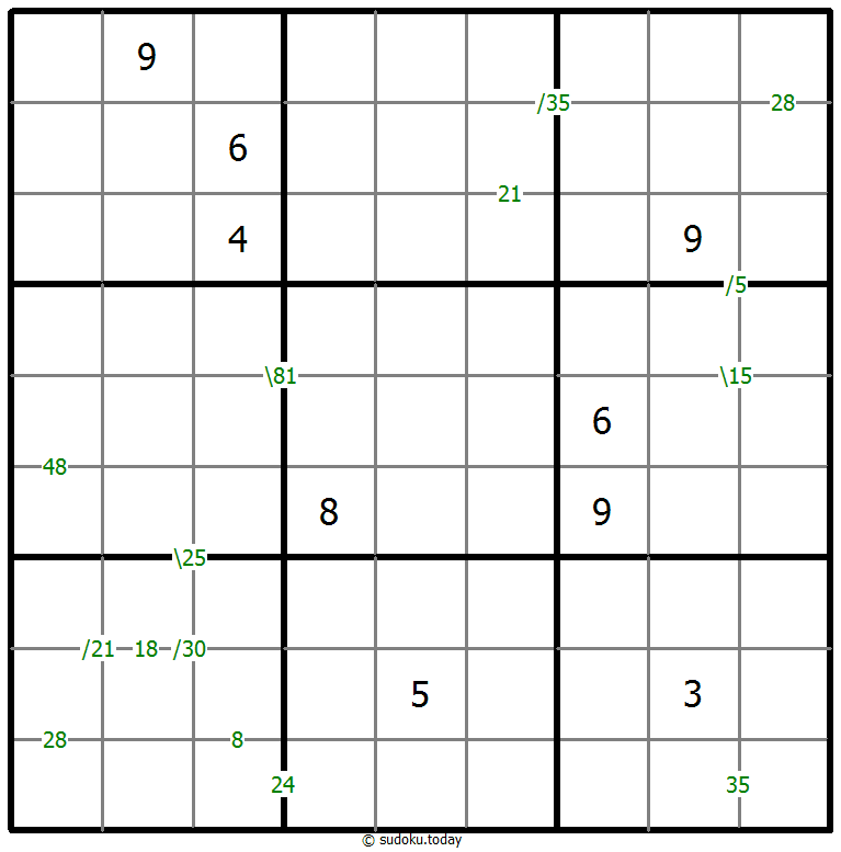 乘积数独 #59238