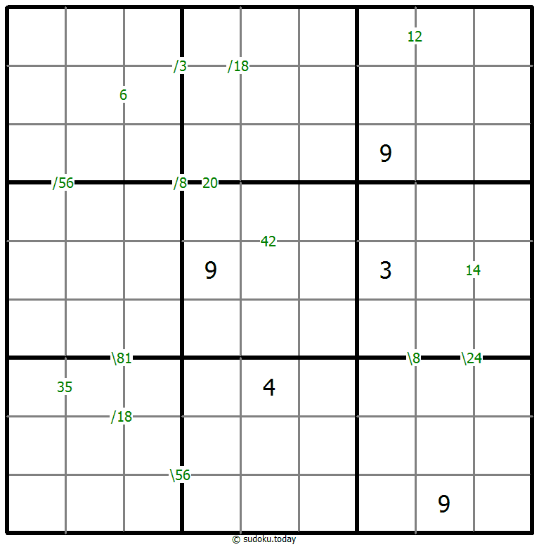 乘积数独 #59250