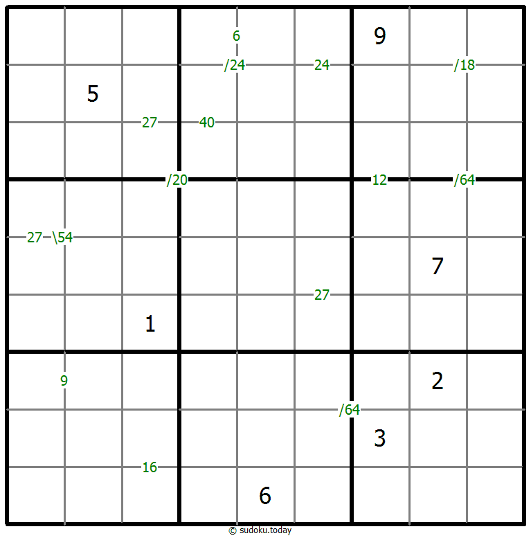 乘积数独 #59267