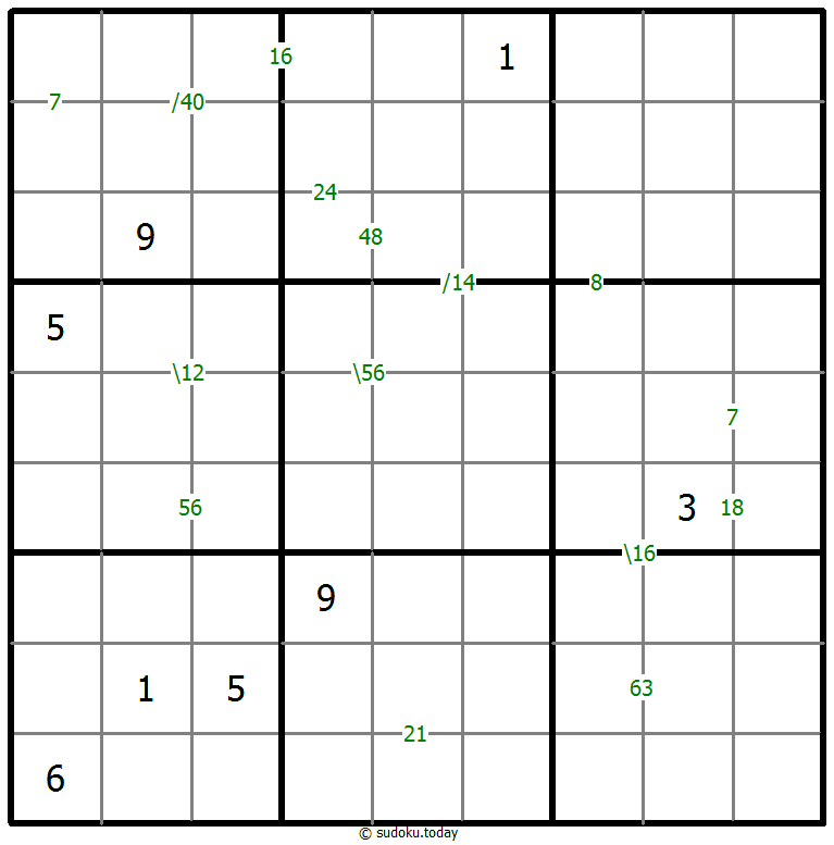乘积数独 #59280