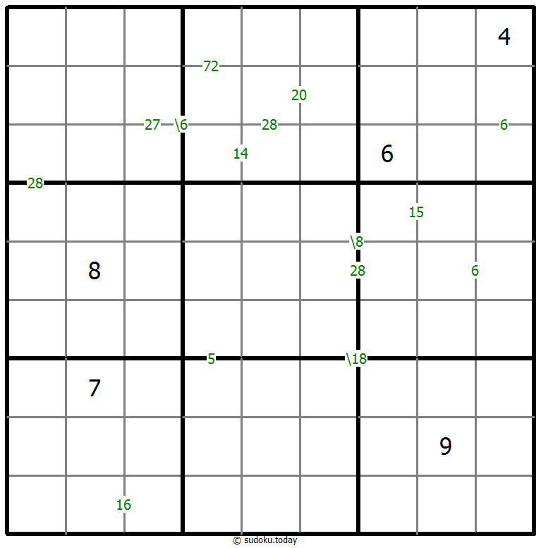 乘积数独 #59325