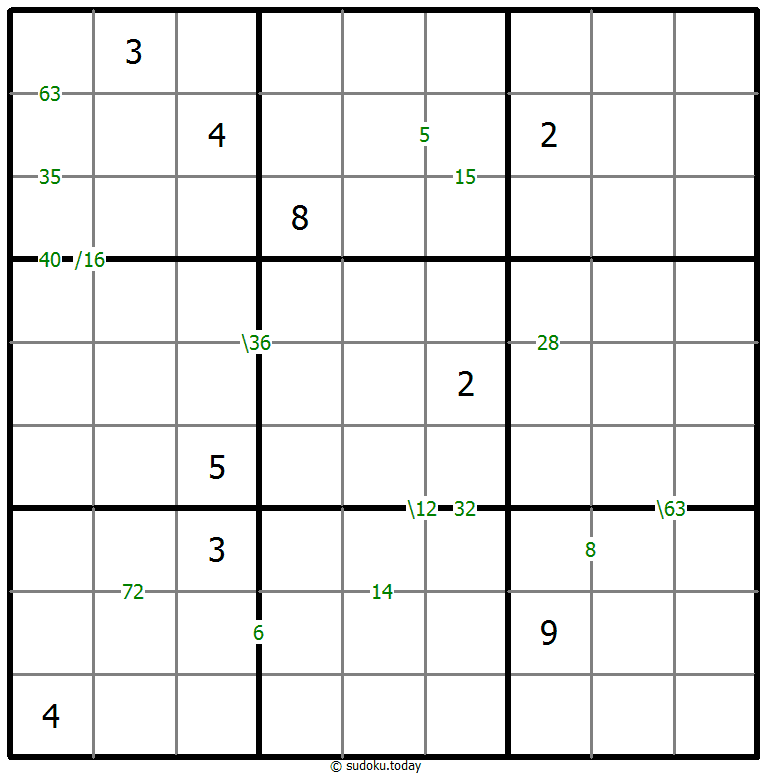 乘积数独 #59332