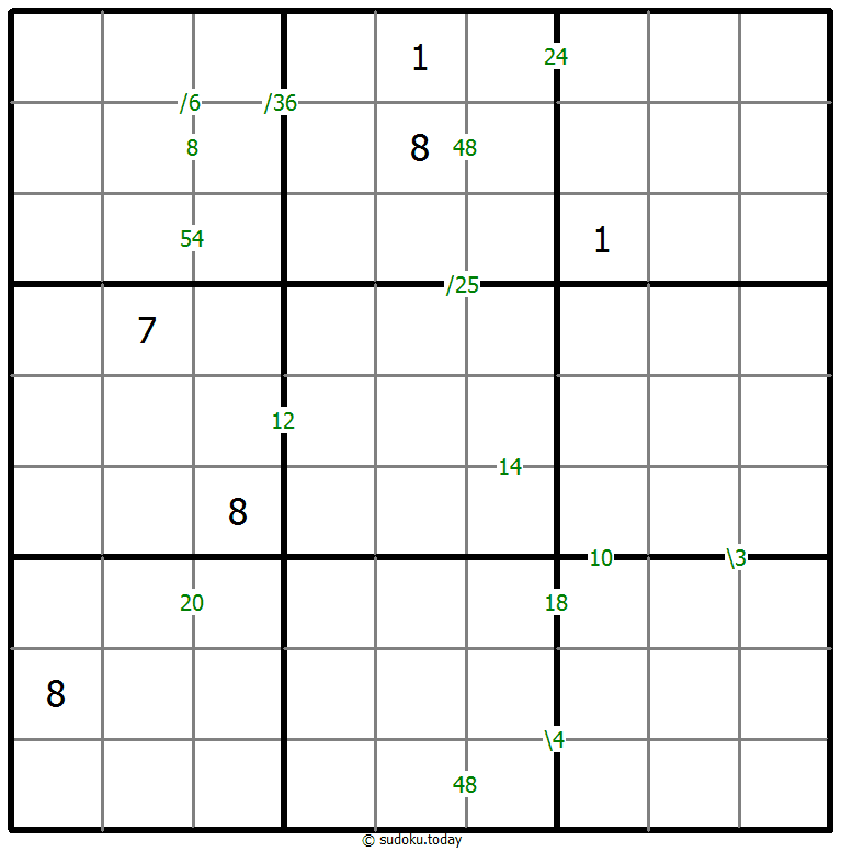 乘积数独 #59339