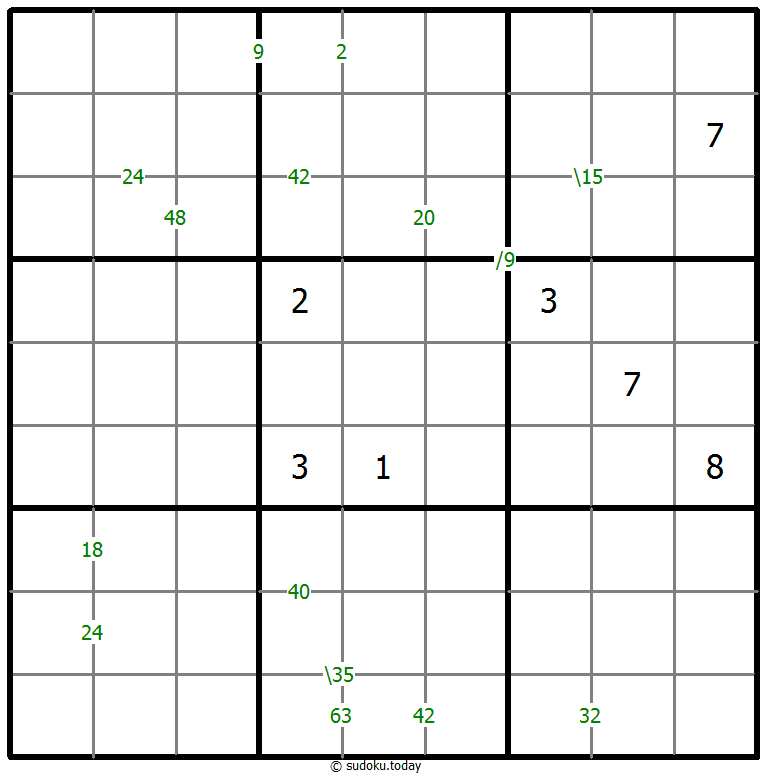 乘积数独 #59390