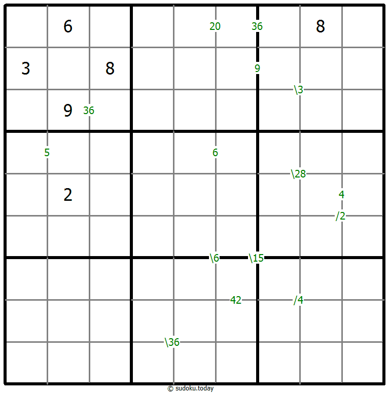 Products Sudoku 2026年01月29日