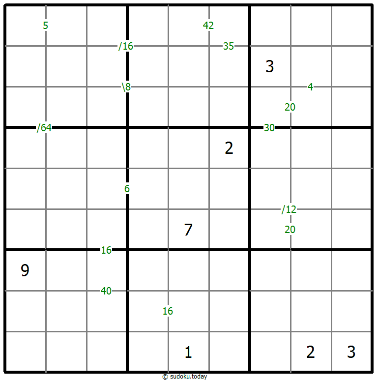 乘积数独 #59442