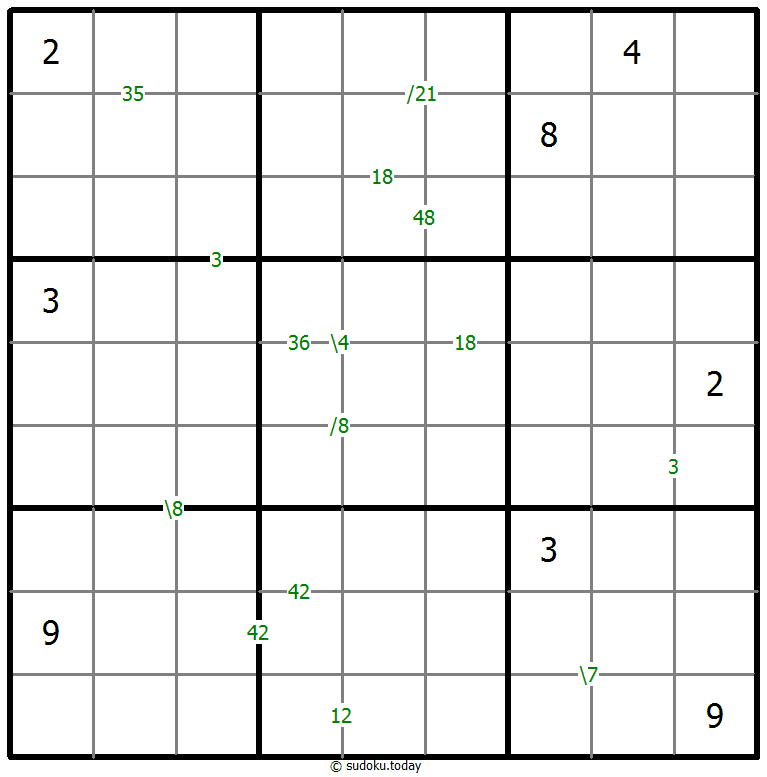 乘积数独 #59444