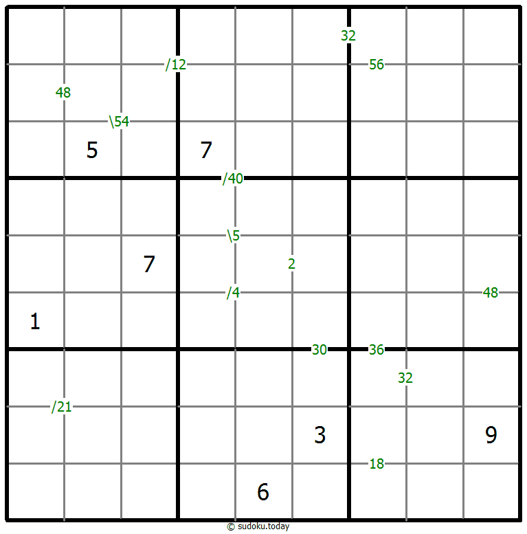 乘积数独 #59512
