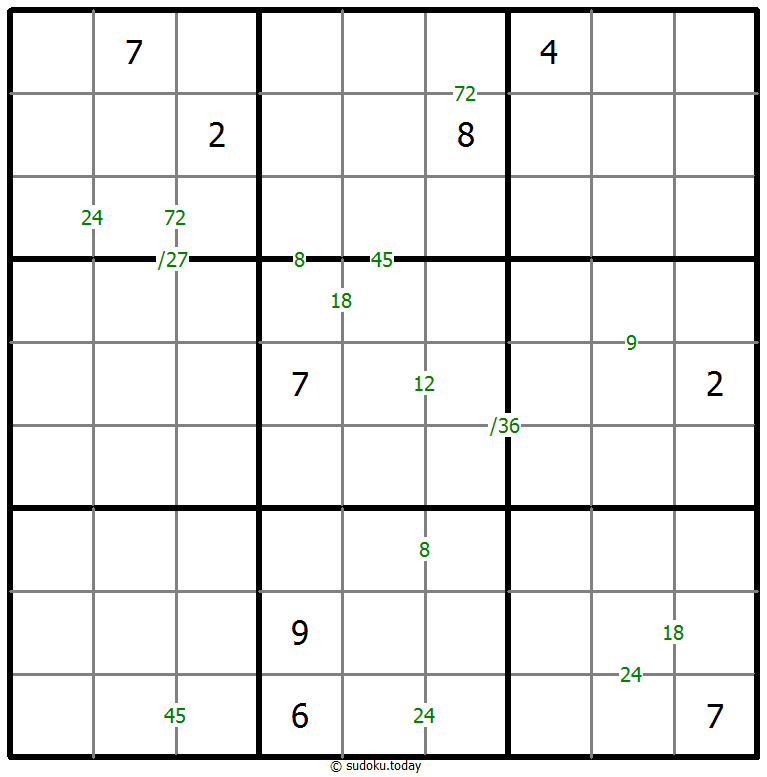 乘积数独 #59525