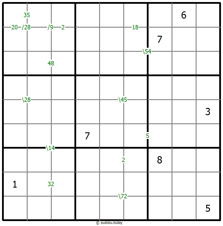 乘积数独 #59538
