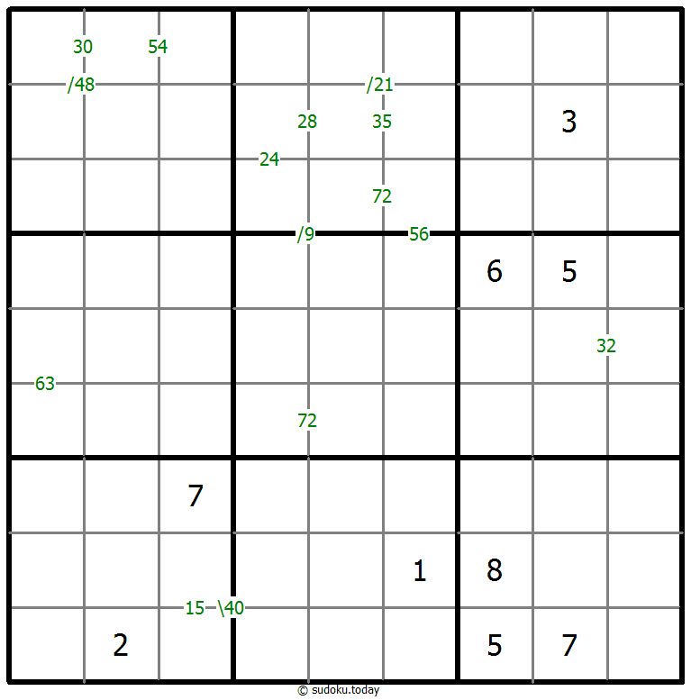 乘积数独 #59564