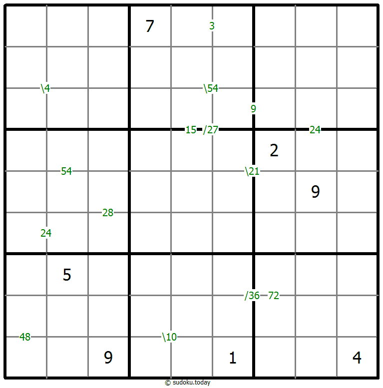 乘积数独 #59606