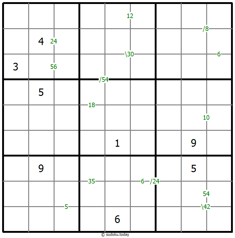乘积数独 #59643
