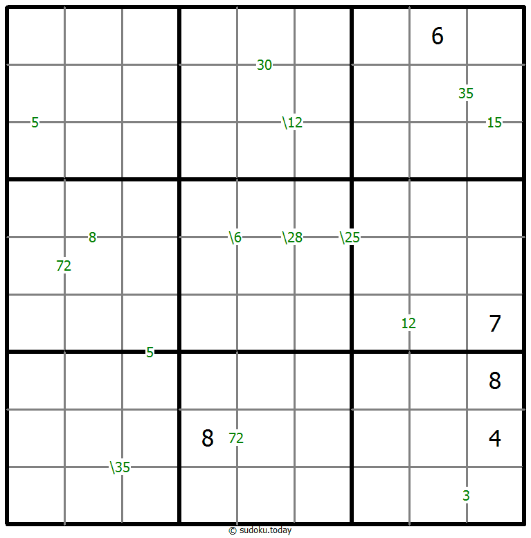乘积数独 #59646