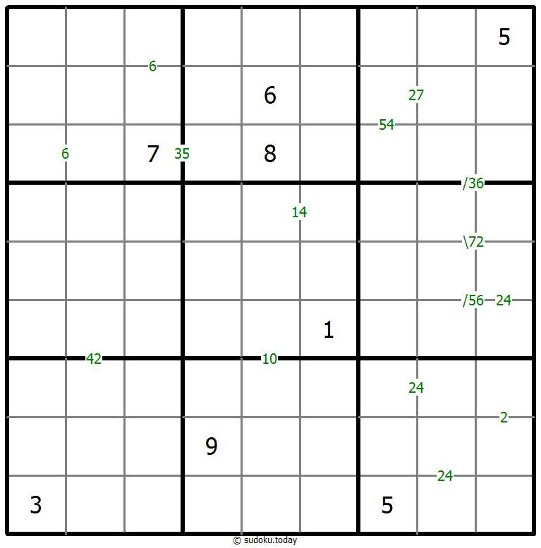 乘积数独 #59670