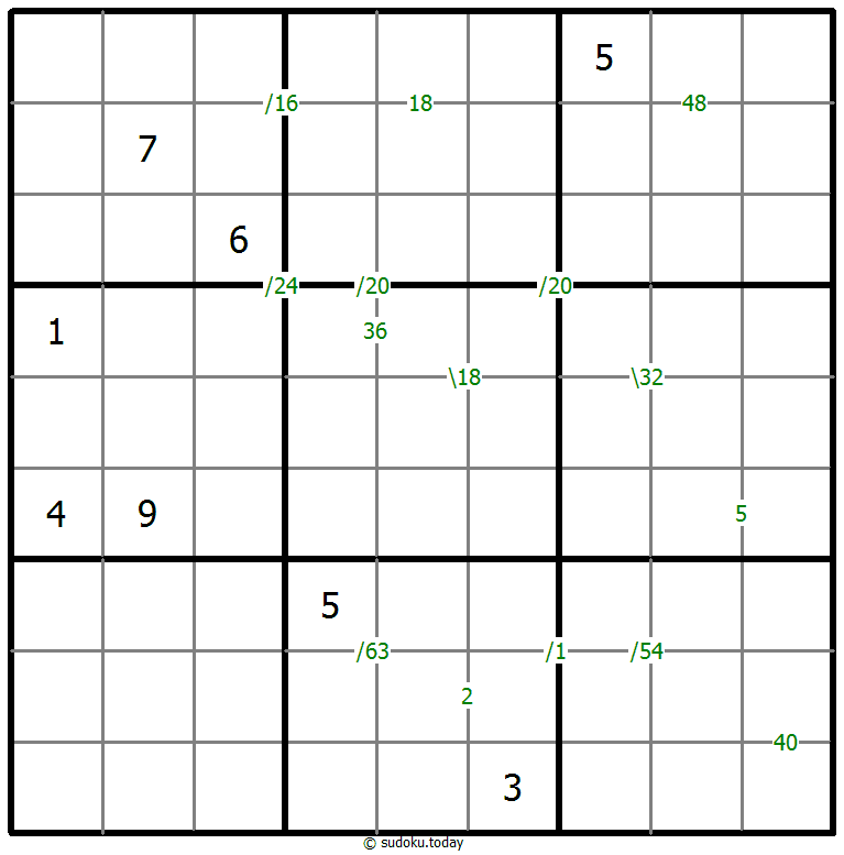 乘积数独 #59697