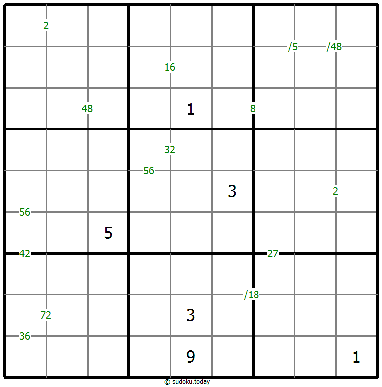 乘积数独 #59725