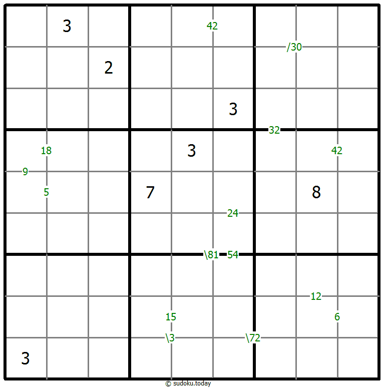 乘积数独 #59726