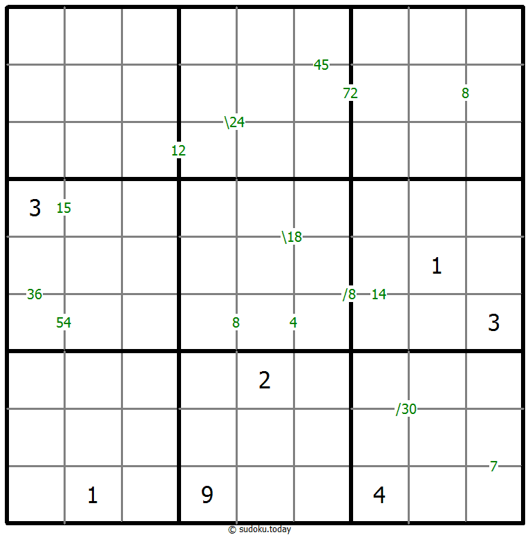 乘积数独 #59876