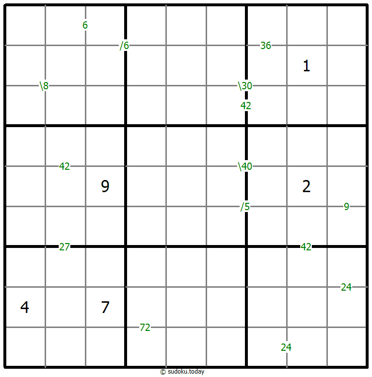 乘积数独 #59894