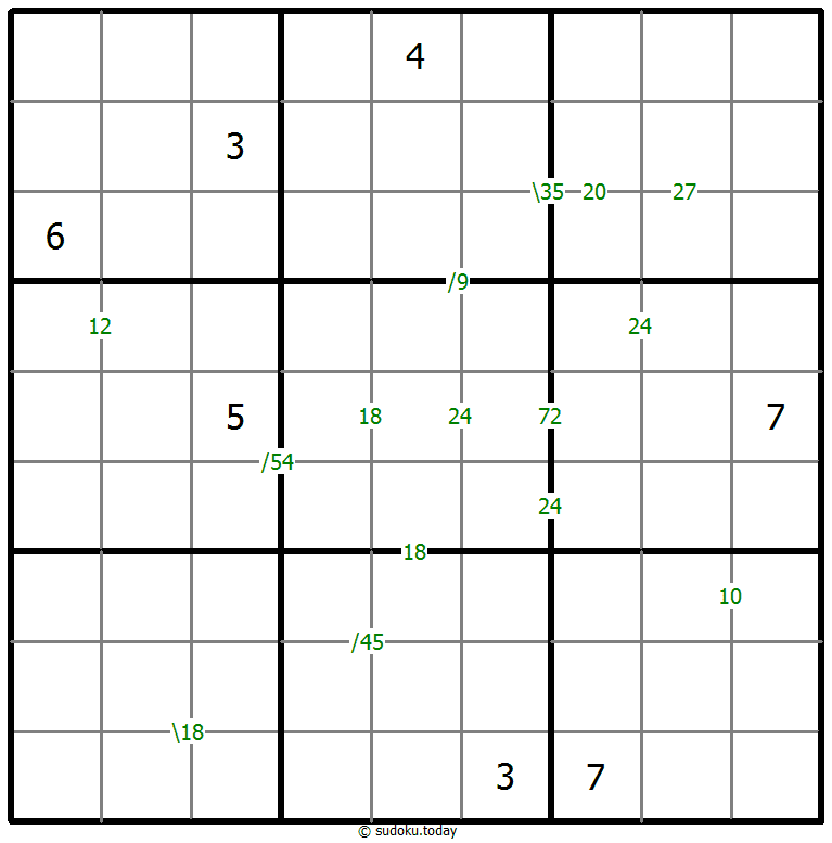 乘积数独 #59903