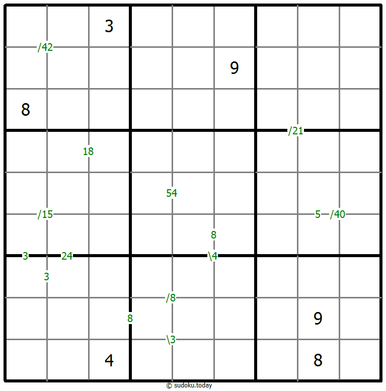 乘积数独 #59933