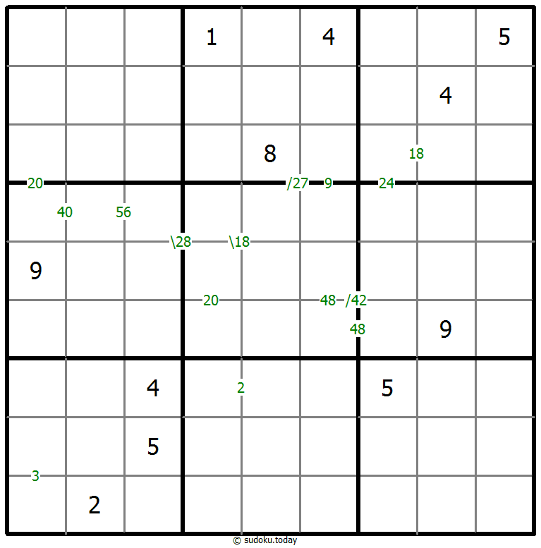乘积数独 #59962