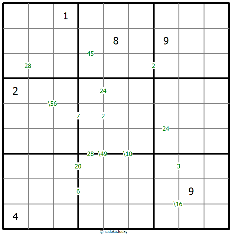 乘积数独 #59989