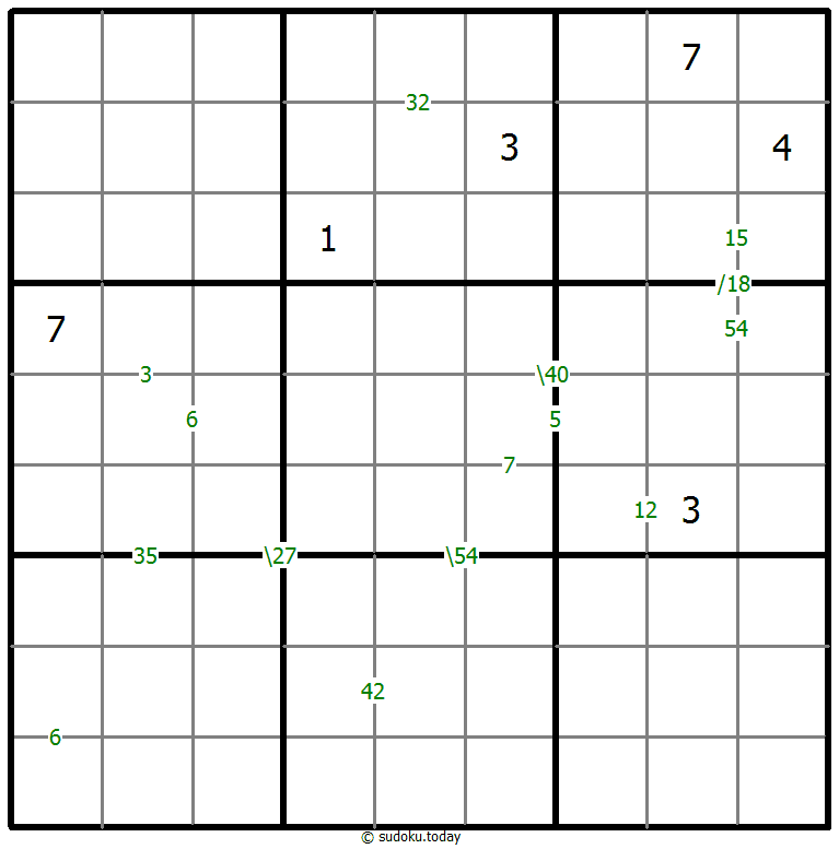 乘积数独 #60020