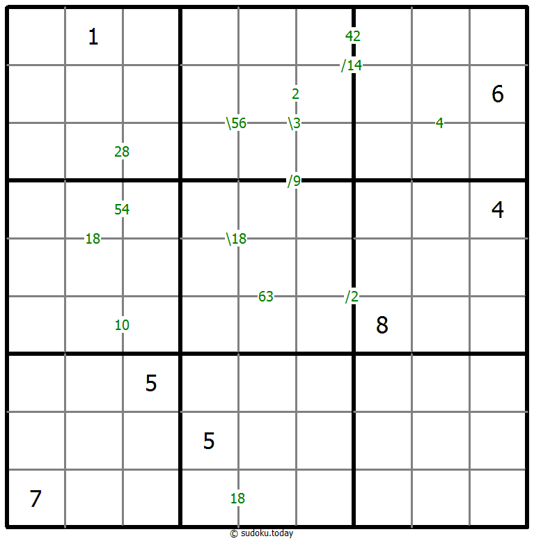 乘积数独 #60150