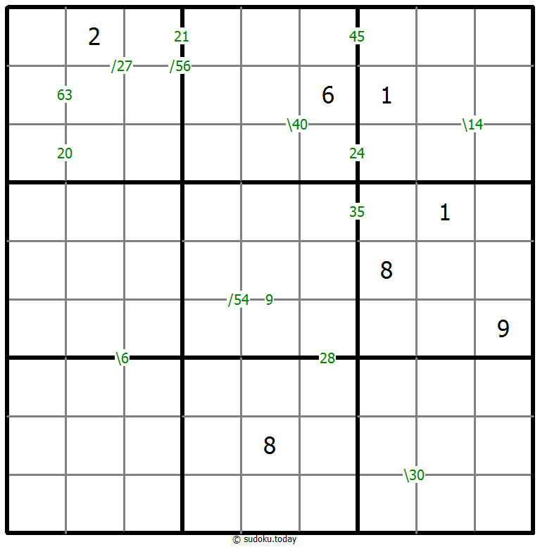 乘积数独 #60161