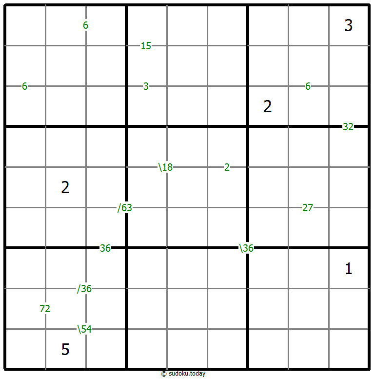 乘积数独 #60189