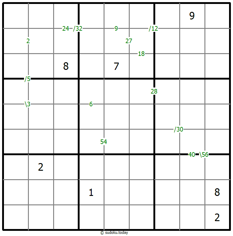 乘积数独 #60293