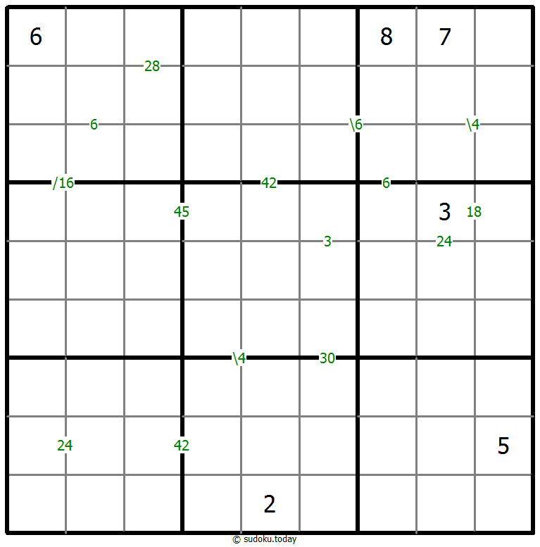 乘积数独 #60332