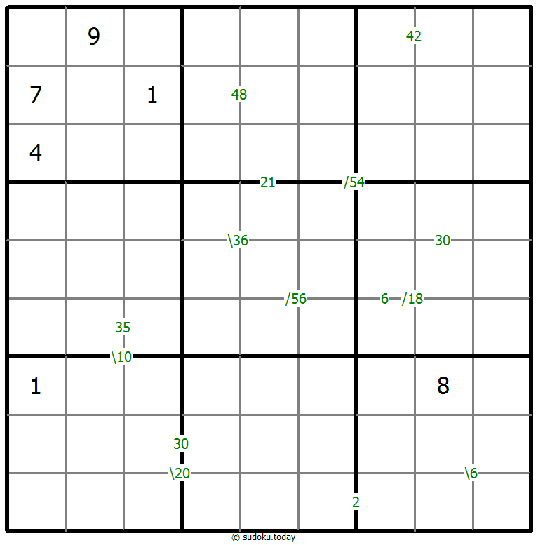 乘积数独 #60394
