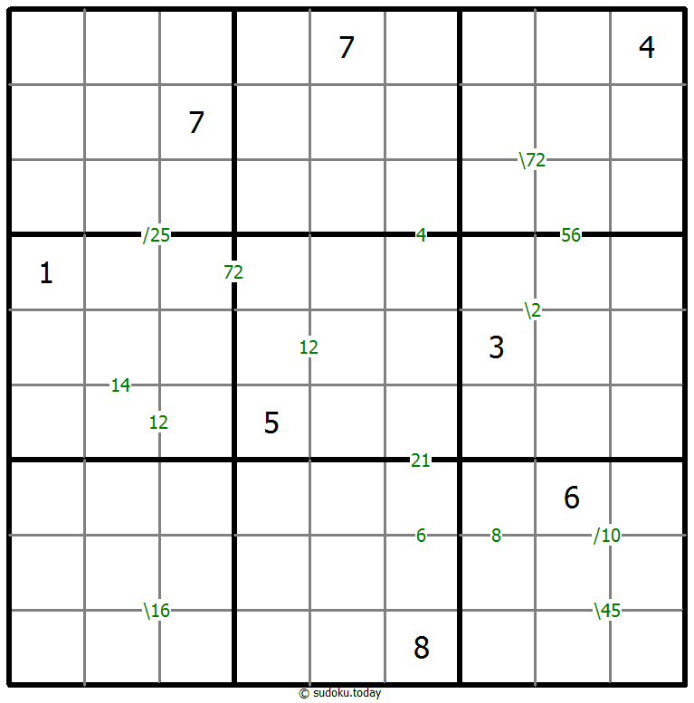 乘积数独 #60532