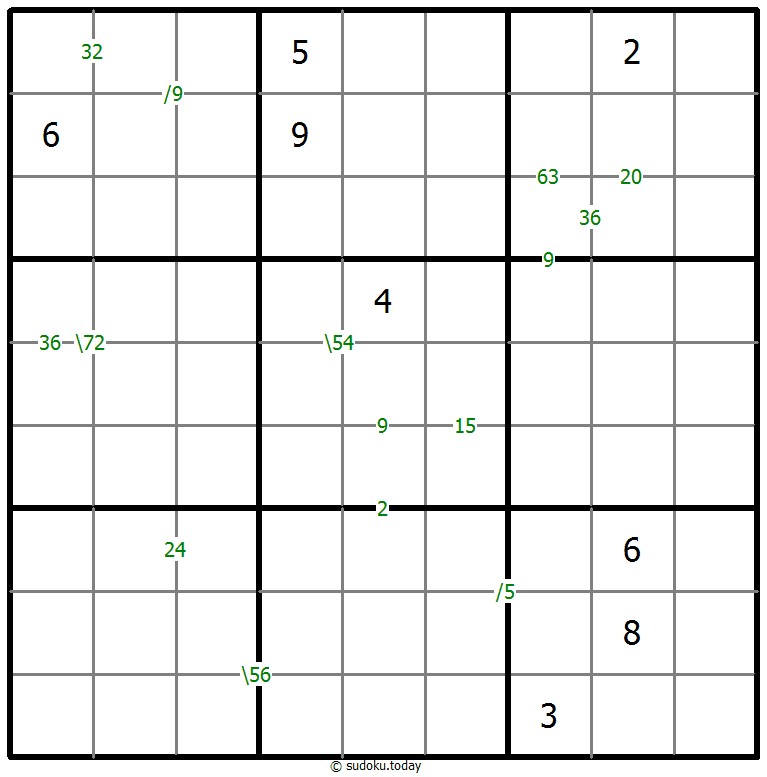 乘积数独 #60538