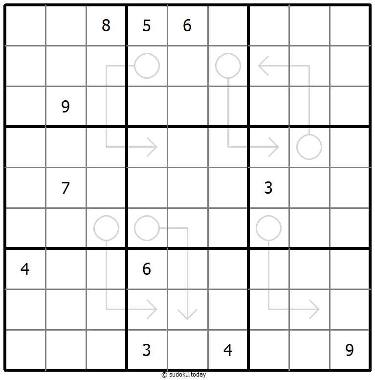 箭头数独 #66581