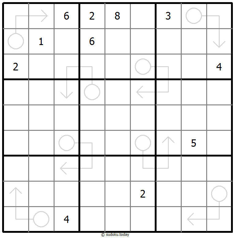 箭头数独 #66701