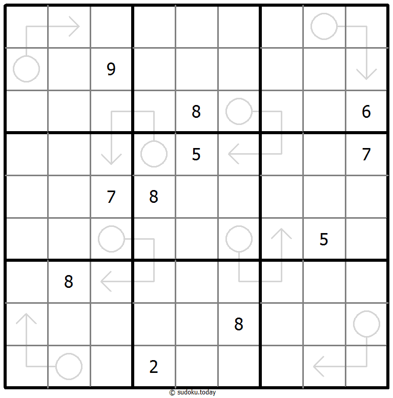 箭头数独 #66725
