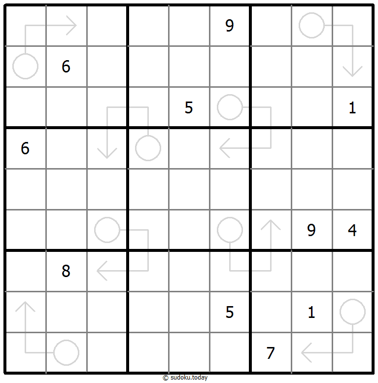 箭头数独 #66727