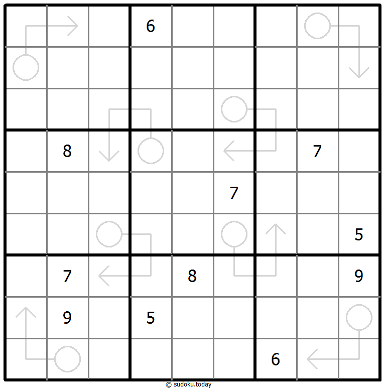 箭头数独 #66734