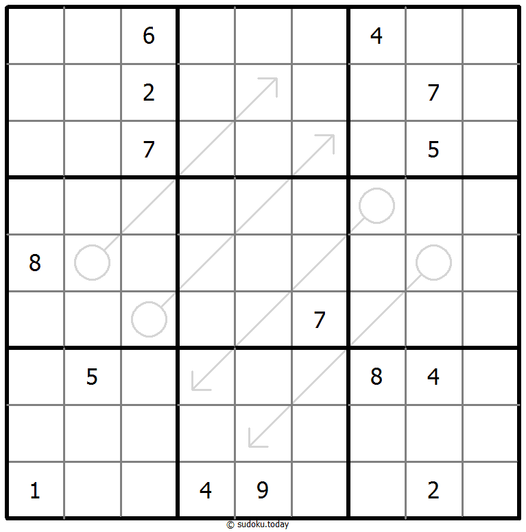 箭头数独 #66748