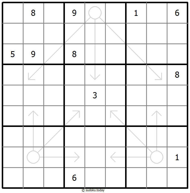 箭头数独 #66847
