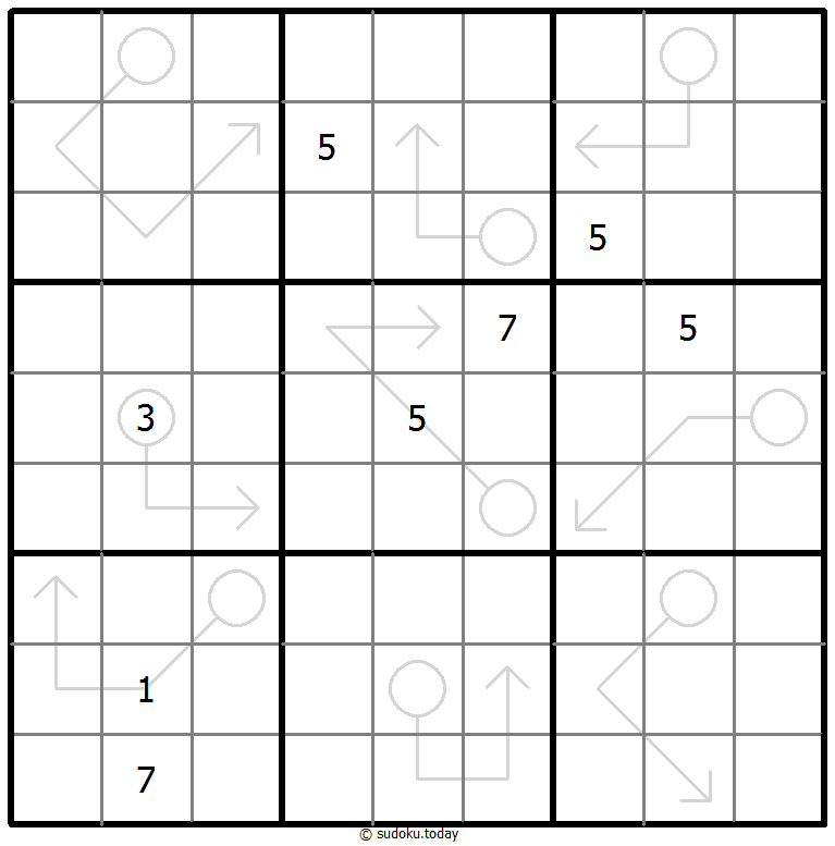 箭头数独 #66849