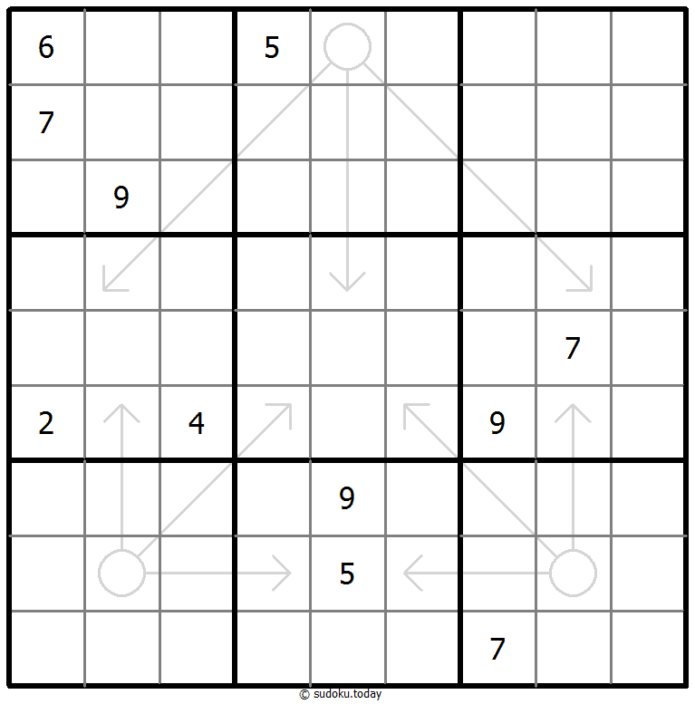 箭头数独 #66853