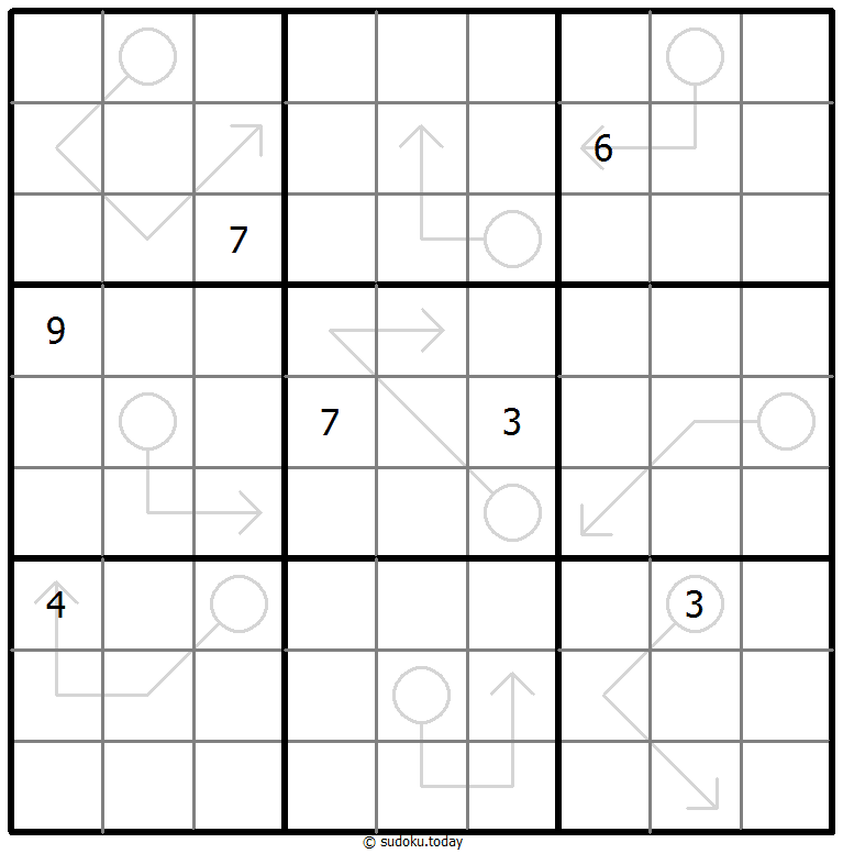 箭头数独 #66855