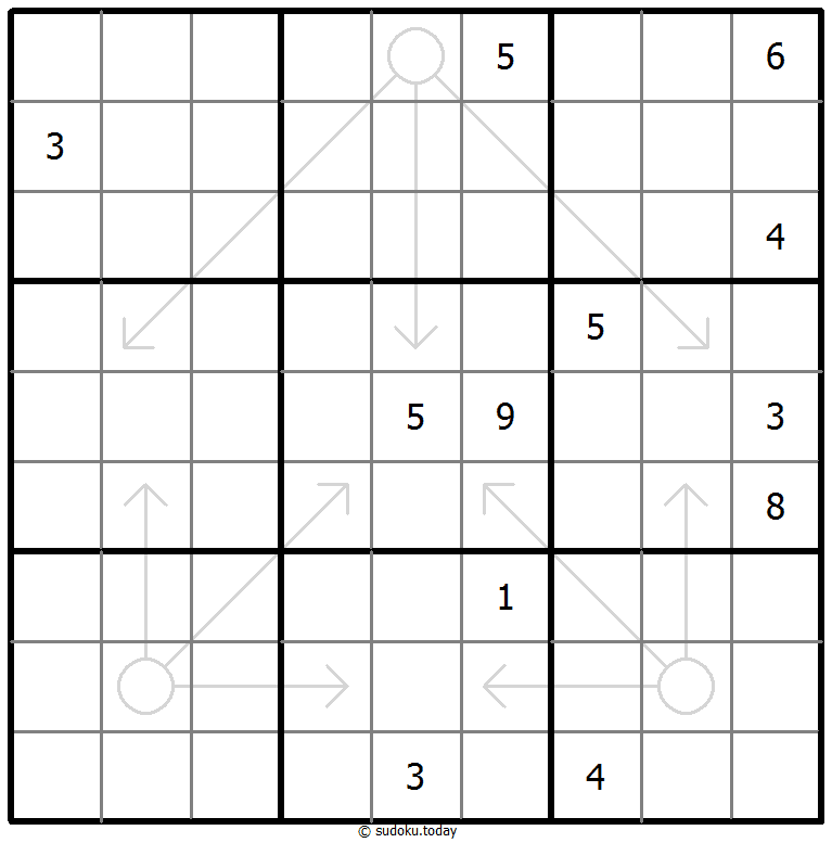 箭头数独 #66867