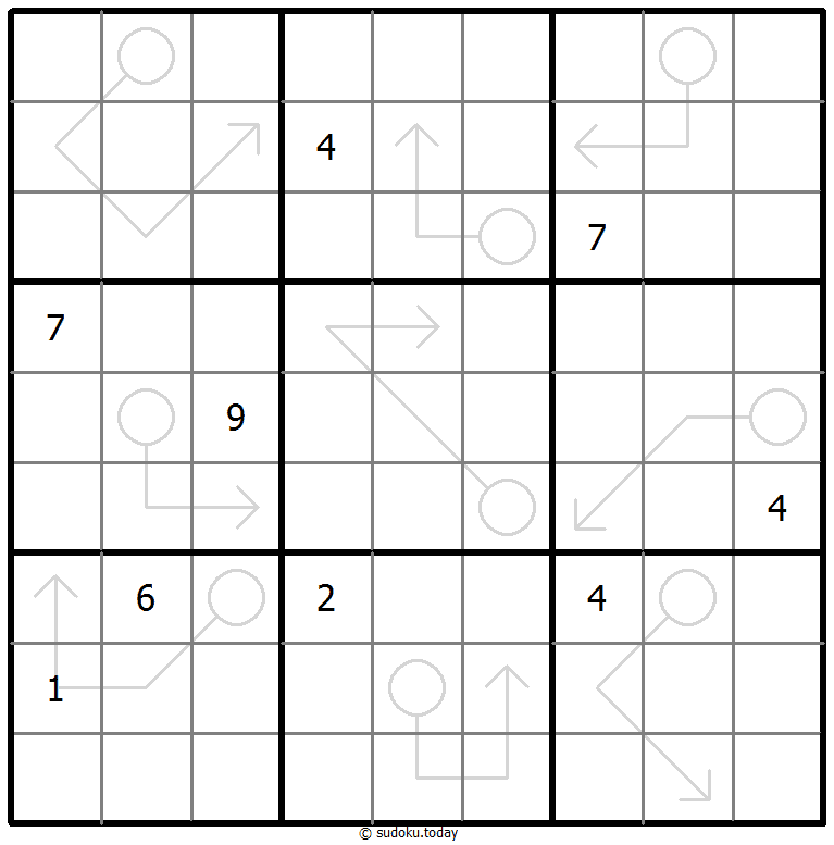 箭头数独 #66881