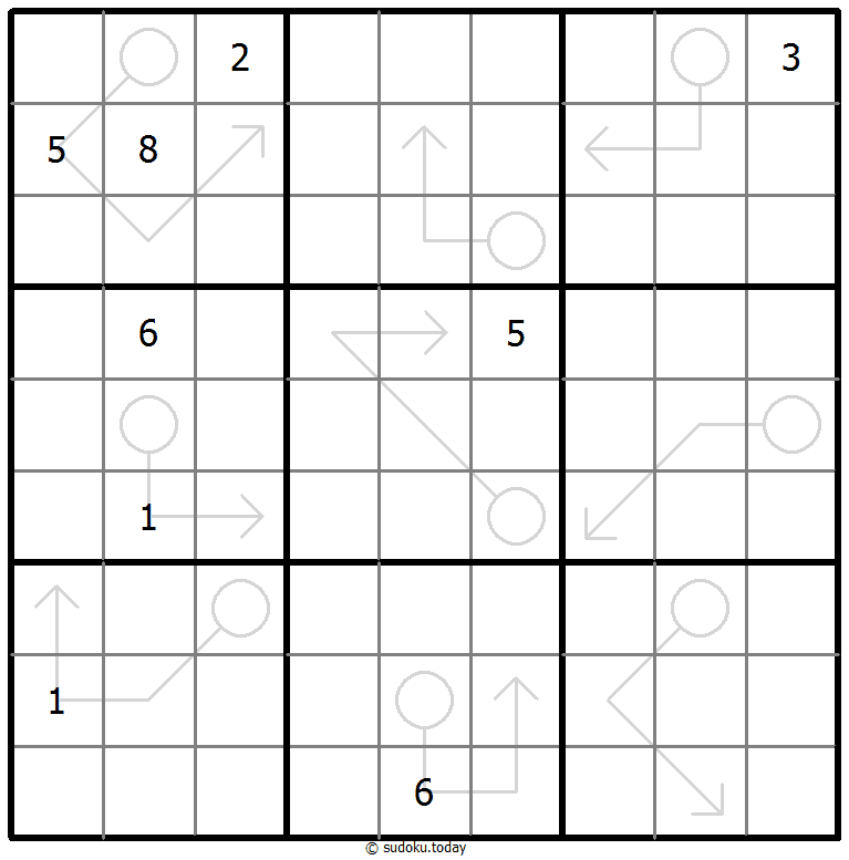 箭头数独 #66897